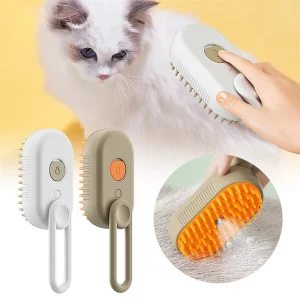 cat dog steam brush